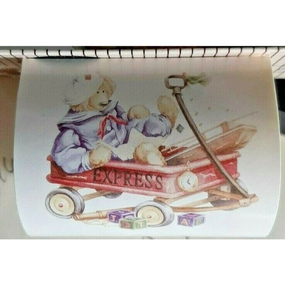 32 Vintage Stickers St. Martin's Teddy Bear Paw Press New 4 Rolls - Picture 10 of 10